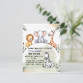 Wild One Safari, eerste uitnodiging (Staand voorkant)