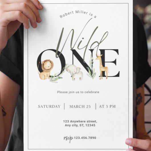 Wild One Safari, eerste uitnodiging