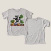 WILD ONE Safari eerste verjaardag gepersonaliseerd (Ontwerp Voorkant & Achterkant)