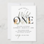 Wild One Safari eerste verjaardag Kaart (Voorkant)