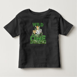 Wild One Safari eerste verjaardag Kinder Shirts
