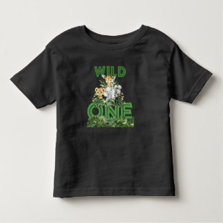 Wild One Safari eerste verjaardag Kinder Shirts