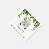 Wild One Safari eerste verjaardag Servet (Hoek)