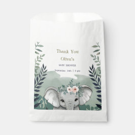 Wild One Safari Elephant Baby shower Favorietentas Bedankzakje