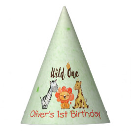 Wild One, Safari First Birthday Feesthoedjes