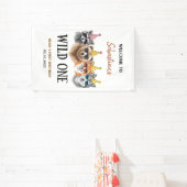 Wild One Safari First Birthday – Jungle Animal  Spandoek (Insitu)