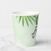 Wild One, Safari First Birthday Paper Cup Papieren Bekers (Voorkant)