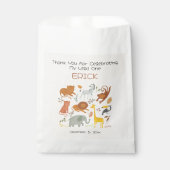 Wild One Safari First Birthday Party Bedankzakje (Voorkant)