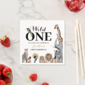 Wild One Safari First Birthday Party Servet (Insitu)
