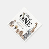 Wild One Safari First Birthday Party Servet (Hoek)
