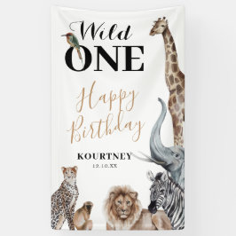 Wild One Safari First Birthday Party Spandoek