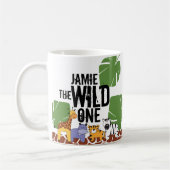 WILD ONE Safari First Birthday Personalized Koffiemok (Links)