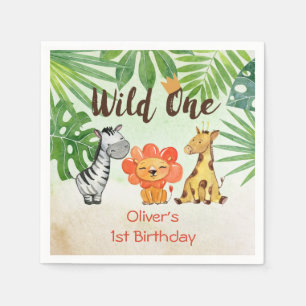 Wild One, Safari First Birthday Servet
