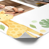 Wild One Safari First Year Photo Milestone Poster (Hoek)