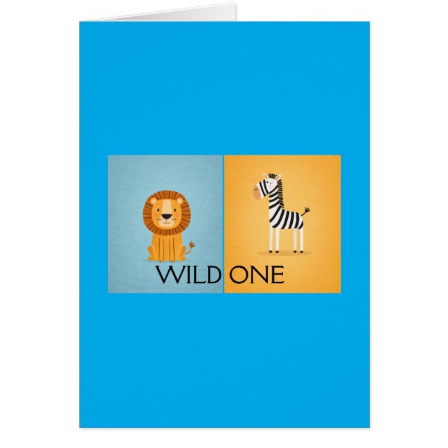 Wild one Safari Gift Bag (Voorkant)