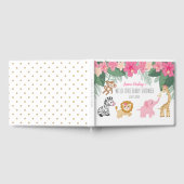 Wild One Safari/Girl Oerwoud Baby shower welkom Gastenboek (Volledig)