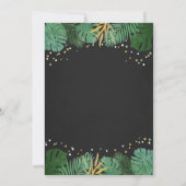 Wild One Safari Gold Boy Animals Birthday Party Kaart (Achterkant)