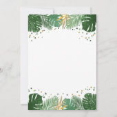 Wild One Safari Gold Boy Animals Verjaardagsfeestj Kaart (Achterkant)