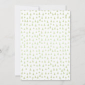 Wild One Safari Gold Boy Green Animals Kaart (Achterkant)