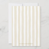 Wild One Safari Green Gender Neutral Baby shower Kaart (Achterkant)