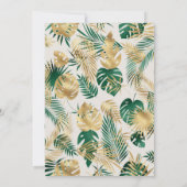 Wild One Safari Green Gold Ecru 1e verjaardag Kaart (Achterkant)