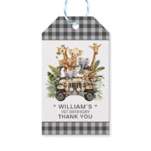 Wild One Safari Jungle 1e Verjaardag Bedankt