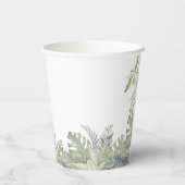 Wild One Safari Jungle Cute Animals Baby Shower Papieren Bekers (Achterkant)