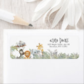Wild One Safari Jungle Dieren Retouradres Etiket (Insitu)