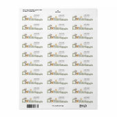 Wild One Safari Jungle Dieren Retouradres Etiket (Full Sheet)