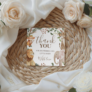 Wild One Safari Jungle Favor Cadeautags Bedankjes Labels