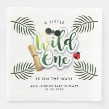 Wild One Safari Jungle Tropische Baby Shower