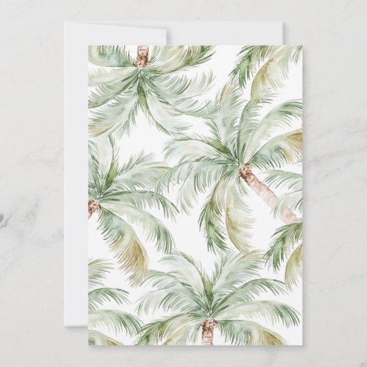 Wild One Safari Oerwoud 1e verjaardag Kaart (Achterkant)