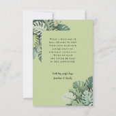 Wild One Safari Oerwoud Animals 1ste verjaardag Bedankkaart (Achterkant)