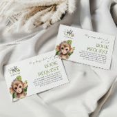 Wild One Safari Oerwoud Baby shower Boek Aanvraag Informatiekaartje