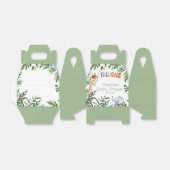 Wild One Safari Oerwoud Baby shower Favor Box Bedankdoosjes (Uitgevouwen)