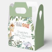 Wild One Safari Oerwoud Baby shower Favor Box Bedankdoosjes (Geopend)