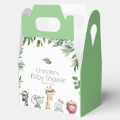 Wild One Safari Oerwoud Baby shower Favor Box Bedankdoosjes (Geopend)