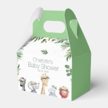 Wild One Safari Oerwoud Baby shower Favor Box