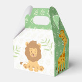 Wild One Safari Oerwoud Baby shower Favor Box Bedankdoosjes (Achterkant)