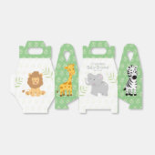 Wild One Safari Oerwoud Baby shower Favor Box Bedankdoosjes (Uitgevouwen)