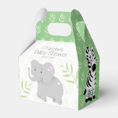 Wild One Safari Oerwoud Baby shower Favor Box Bedankdoosjes (Voorkant Zijde)