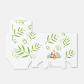 Wild One Safari Oerwoud Birthday Favor Box Bedankdoosjes (Uitgevouwen)