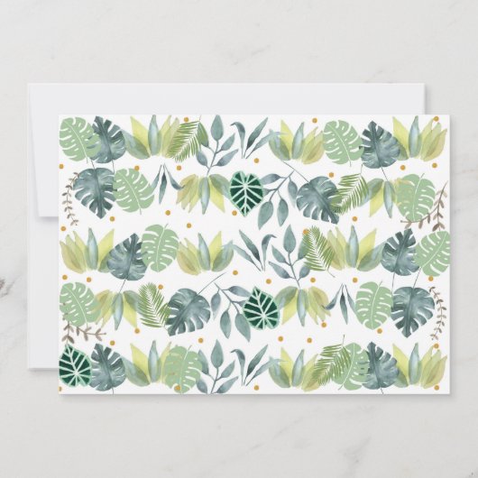 Wild One Safari Oerwoud Birthday Kaart (Achterkant)