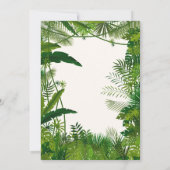 Wild One Safari Oerwoud Boy Eerste Verjaardag Kaart (Achterkant)