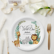 Wild One Safari Oerwoud Boys 1e verjaardagsfeestje