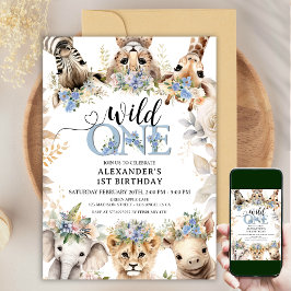 Wild ONE | Safari Oerwoud Dieren 1e Verjaardag Jon Kaart