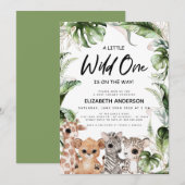 Wild One Safari Oerwoud Dieren Genderneutraal Kaart (Voorkant / Achterkant)