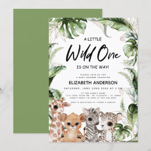 Wild One Safari Oerwoud Dieren Genderneutraal Kaart