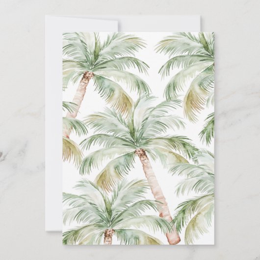 Wild One Safari Oerwoud Dierenmeisje 1e verjaardag Kaart (Achterkant)