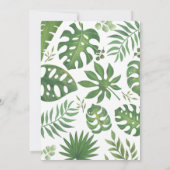 Wild One Safari Oerwoud Eerste 1e Verjaardag Kaart (Achterkant)